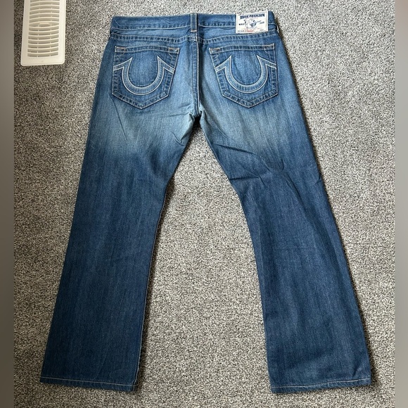 True Religion Men's Straight Blue Jeans - Picture 5 of 5